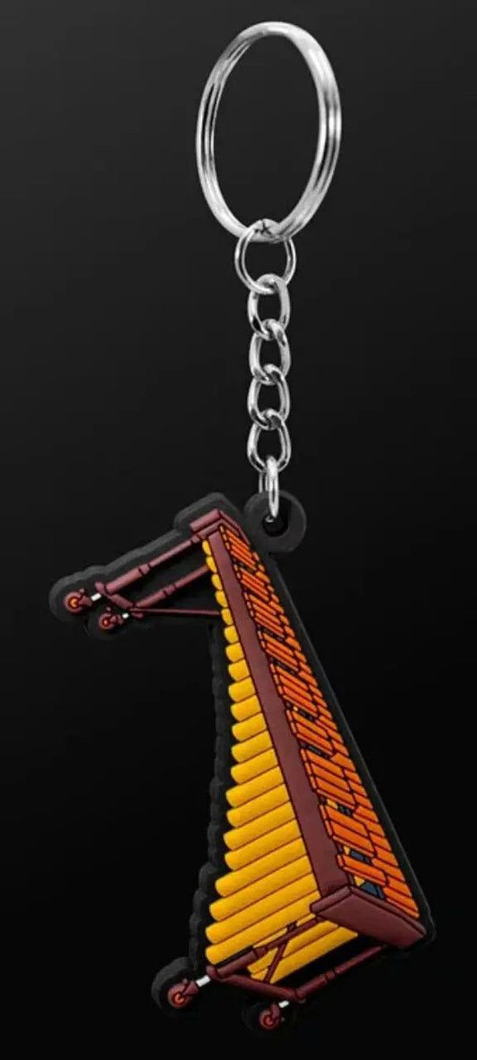 Musician Designer Marimba Keyring in PVC with 3D Details, Gift Envelope Included