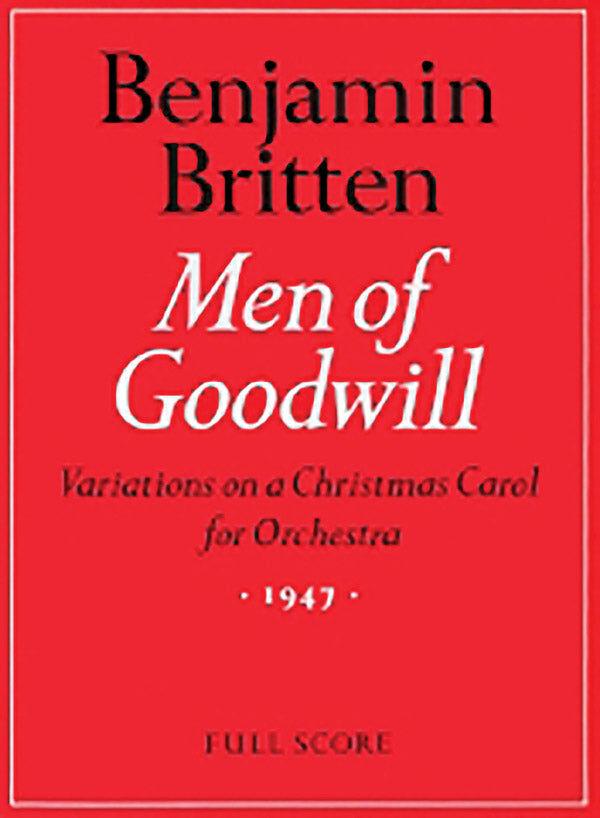 Men of Goodwill - Variations on a Christmas Carol (Orchestra) Full Score - Faber 0571506208