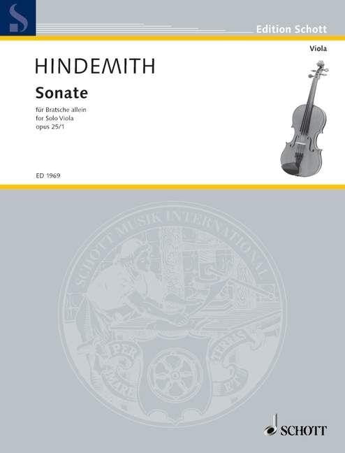 Sonata for Solo Viola Op 25 No 1 Sheet Music
