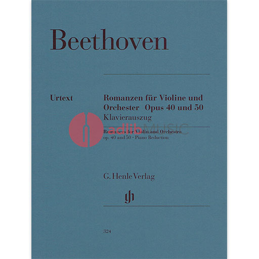 Beethoven - 2 Romances Op. 40 & Op. 50 for Violin and Piano Accompaniment Henle HN324