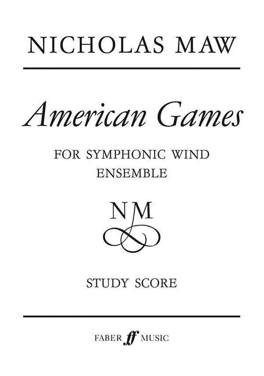 American Games (Winds Brass & Percussion) Study Score - Faber 0571514448