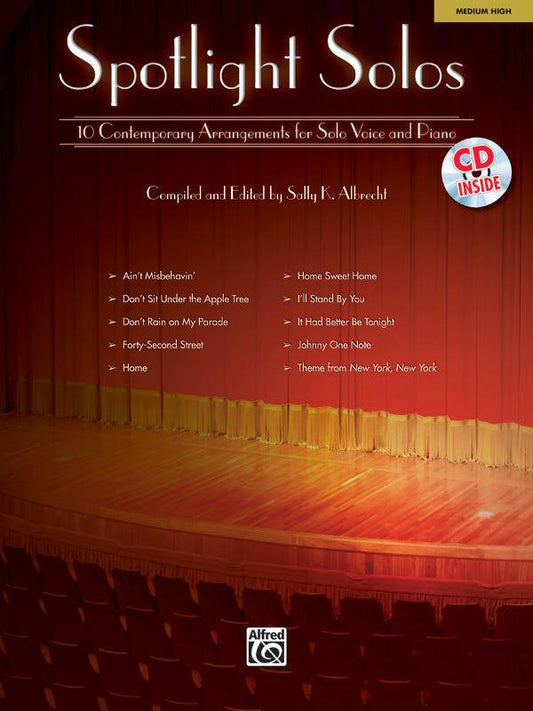 Spotlight Solos Vocal Sheet Music BK/CD Med High