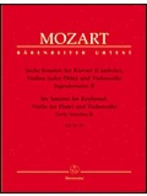 6 Sonatas K 10-15 for Violin (Flute)/Cello and Piano by Wolfgang Amadeus Mozart - Barenreiter
