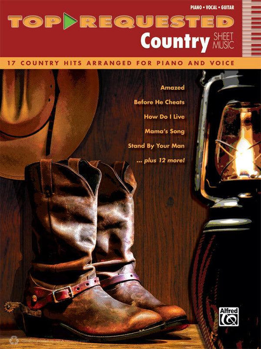 Top-Requested Country Sheet Music for Piano, Vocal, and Guitar