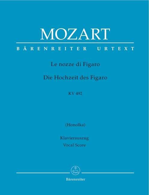 The Marriage of Figaro K 492 Vocal Score - Mozart Barenreiter BA4565-90