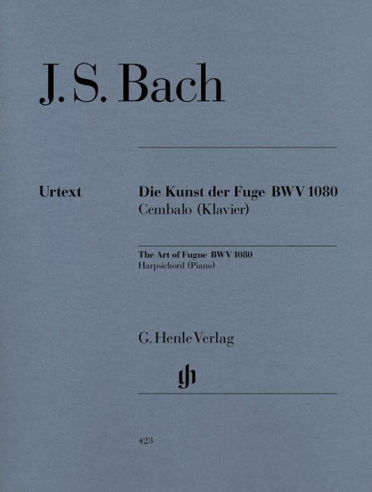 Art of the Fugue BWV 1080 Piano Solo Sheet Music by Bach Henle HN423