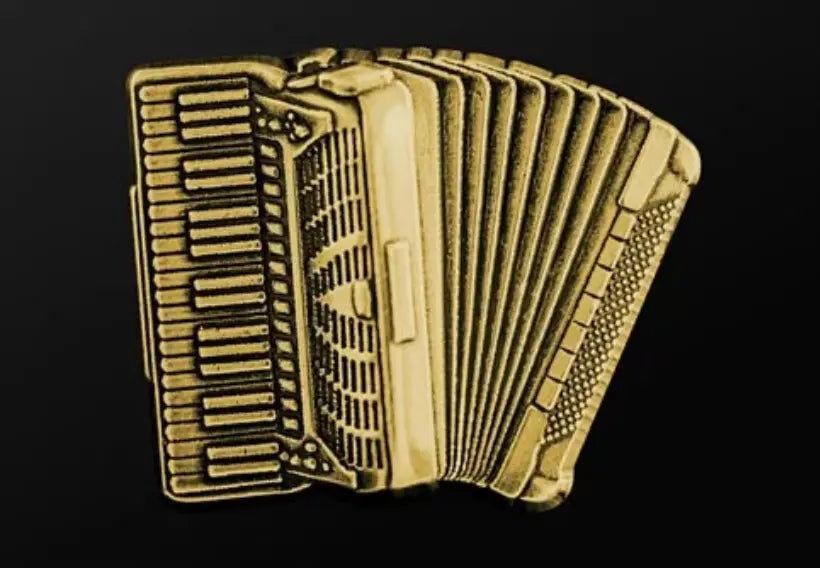 Musician Designer Accordion Gold Pin