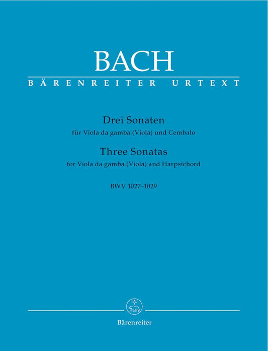 Bach Sonatas for Viola da Gamba and Harpsichord BWV 1027-1029