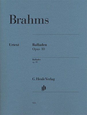 Brahms - Ballades Op. 10 for Piano Solo - Henle HN935