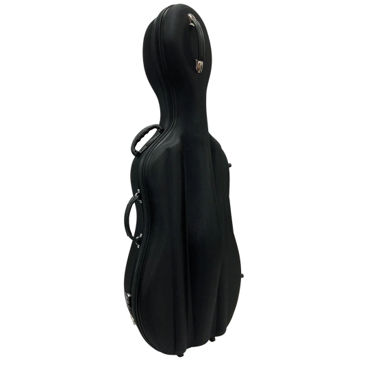 Vivo Baccello 3/4 Cello Case Black Semi-Hard with Wheels and Padded Straps