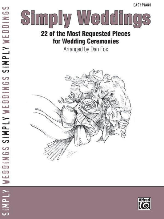 Simply Weddings Easy Piano Sheet Music for Intermediate Pianists