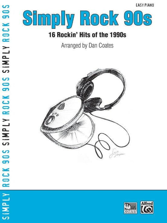 Simply Rock 90s Easy Piano Sheet Music - Coates - Alfred