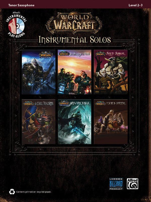 World of Warcraft Instrumental Solos Saxophone Sheet Music with CD