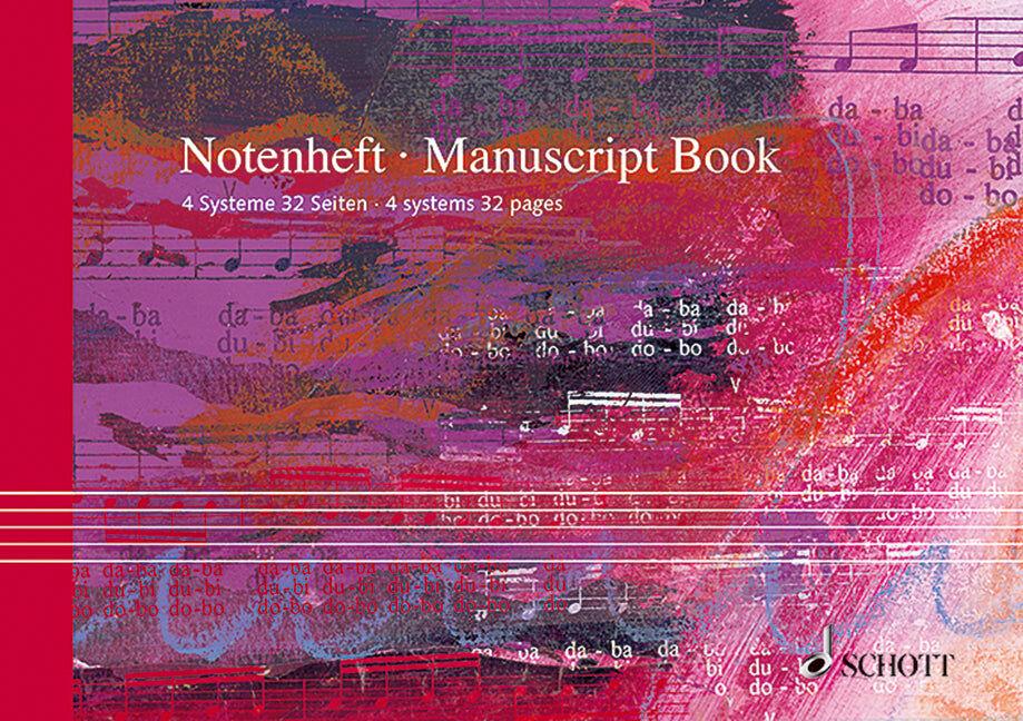 Schott A5 Manuscript Landscape 32 Pages 4 Stave SKK53