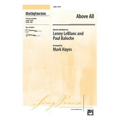 Above All SATB Choral Sheet Music