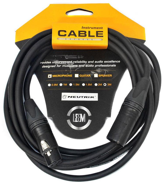 Leem 10ft Platinum Series Microphone Cable XLR Male to XLR Female