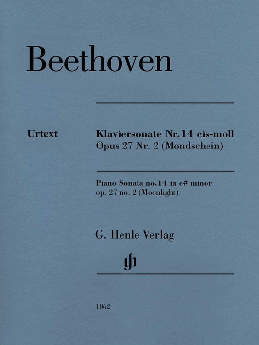 Beethoven - Sonata Op. 27 No. 2 C# Minor Moonlight Urtext Piano Solo Henle HN1062