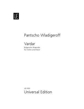 Vardar Op 16 Sheet Music for Violin and Piano