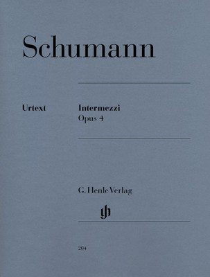 Intermezzi Op. 4 Piano Sheet Music by Schumann