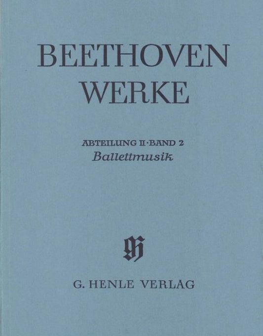 Beethoven Ballet Music Full Score Bound Edition - Henle