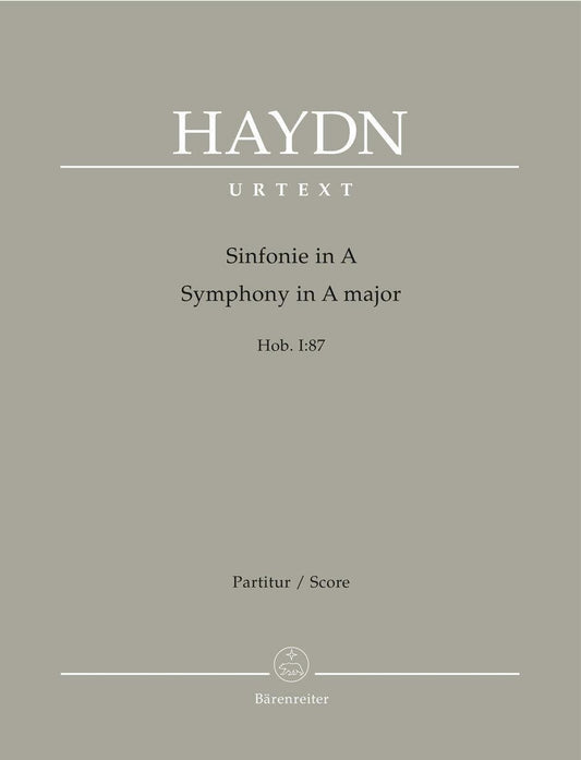Symphony No 87 Full Score Sheet Music Haydn