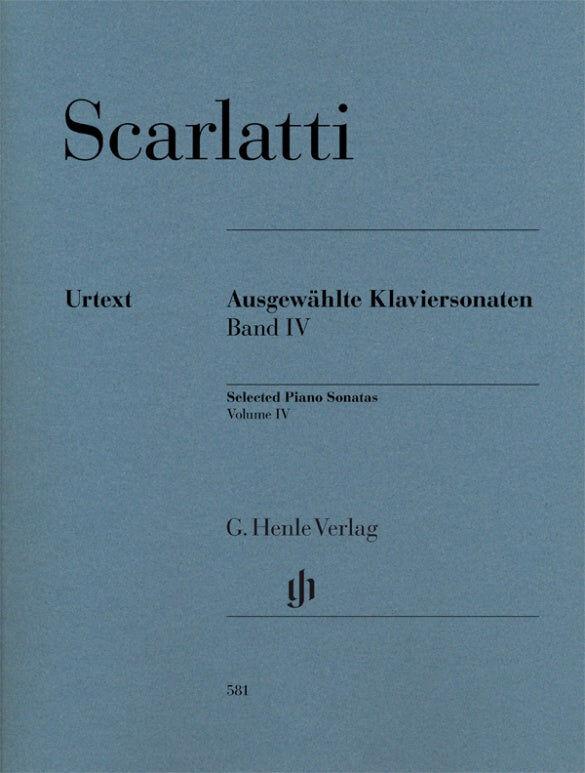 Selected Piano Sonatas Volume 4 by Domenico Scarlatti - Urtext Edition