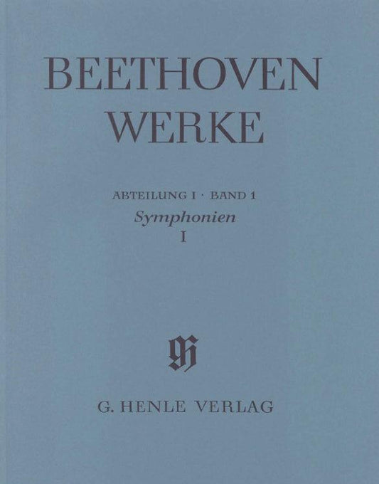 Beethoven Symphonies Volume 1 No 1 and 2 Full Score - Henle
