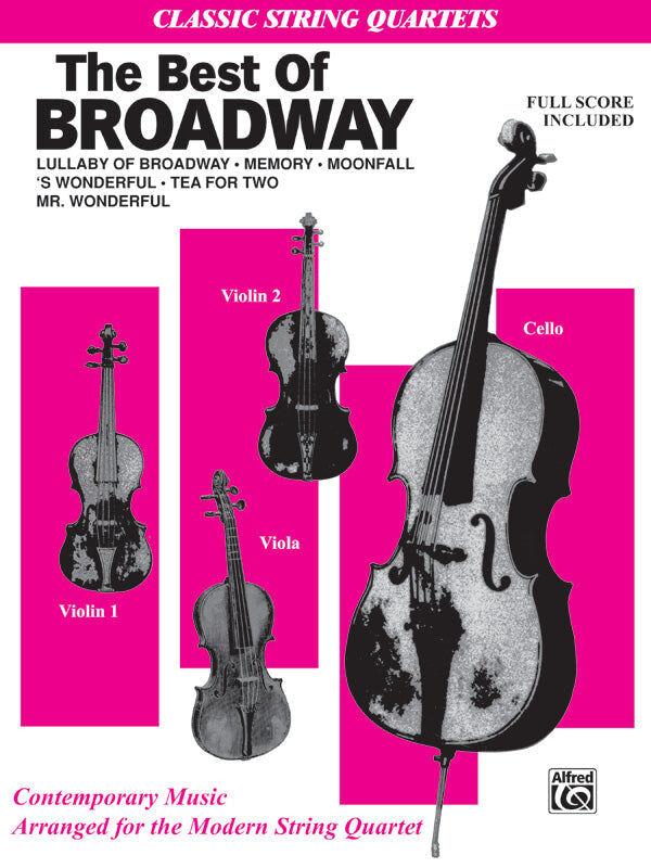The Best of Broadway Sheet Music for String Quartet