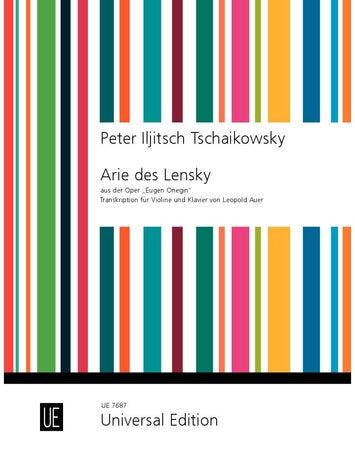Lenskys Aria from Eugene Onegin for Violin and Piano Sheet Music