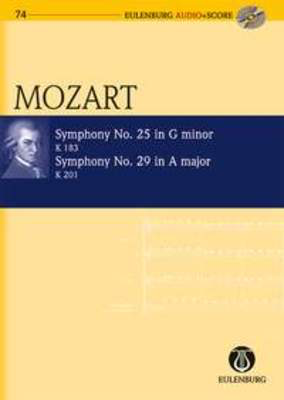 Symphonies No 25 & 29 Study Score Book with CD
