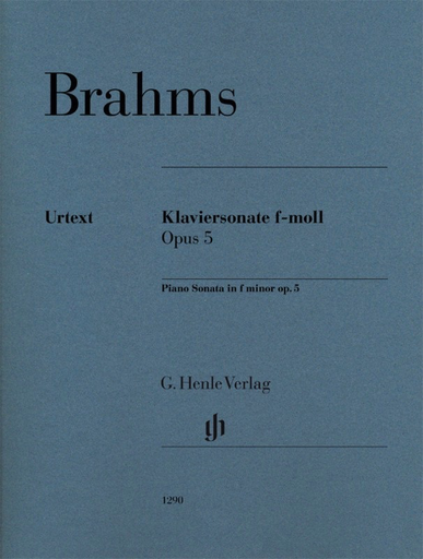 Sonata in F Minor Op. 5 - Piano Sheet Music - Brahms - Henle Edition