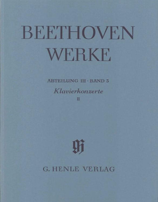 Beethoven Piano Concertos Volume 2 No 4-5 Full Score - Henle