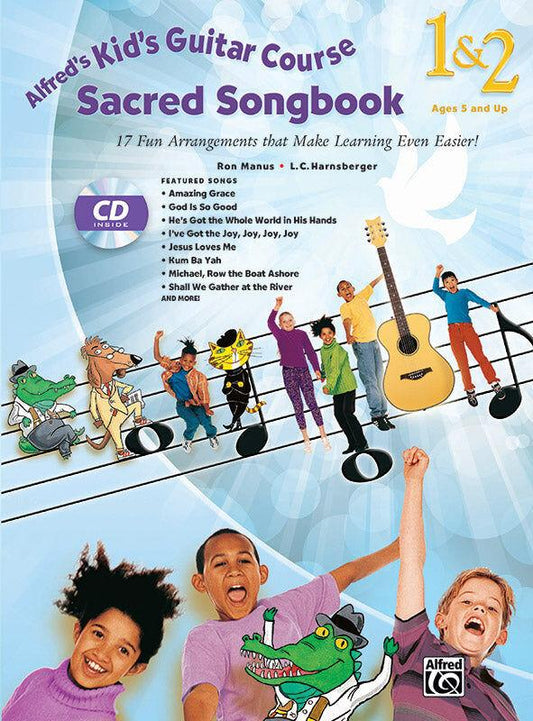 Alfred's Kids Guitar Course Sacred Songbook 1 & 2 with CD