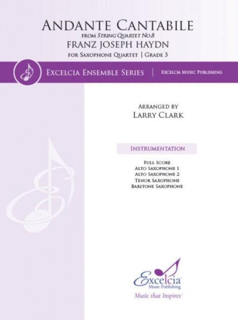 Andante Cantabile for Saxophone Quartet - Grade 3 Sheet Music