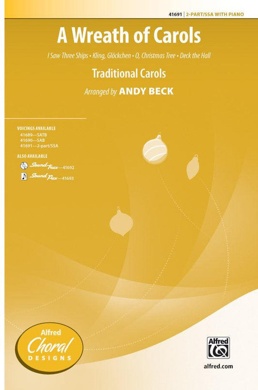 A Wreath of Carols 2 Part Choral Sheet Music for Treble/SA Unison