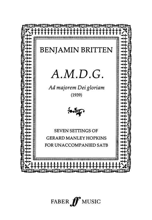 AMDG SATB Choral Sheet Music