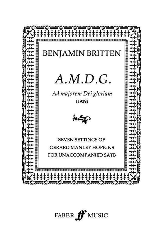 AMDG SATB Choral Sheet Music