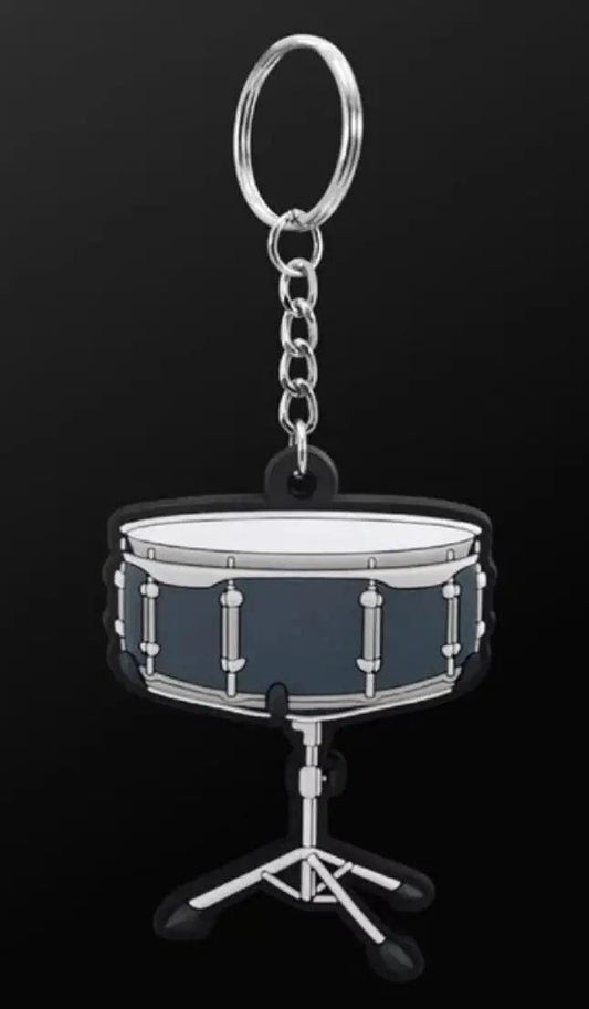 Musician Designer Snare Drum Keyring in PVC with Gift Envelope