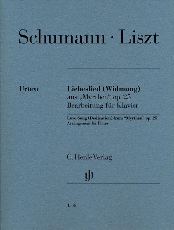 Love Song Dedication Piano Solo Sheet Music by Schumann, Arranged by Liszt, Henle HN1356