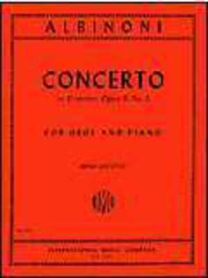 Albinoni Oboe Concerto D Minor Op 9 No 2 for Oboe and Piano Sheet Music
