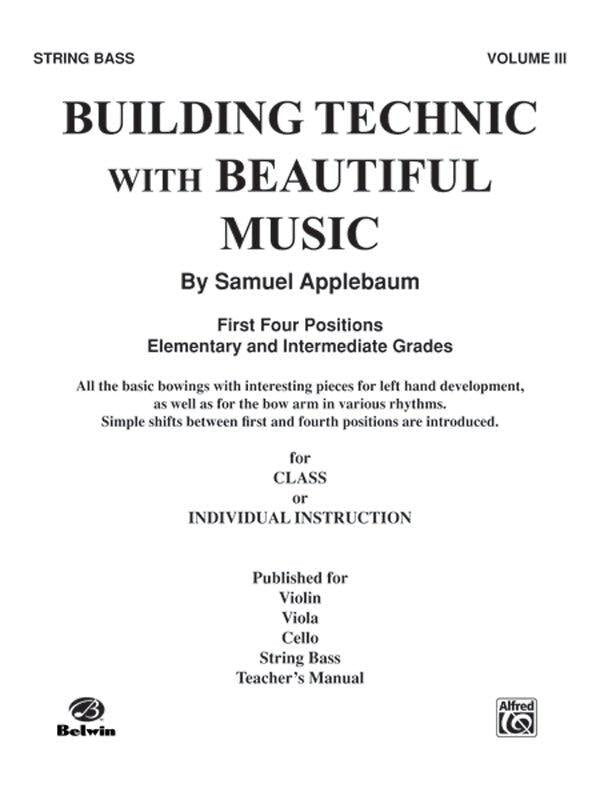 Building Technic for Double Bass with Music Book 3