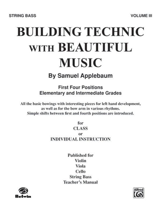 Building Technic for Double Bass with Music Book 3