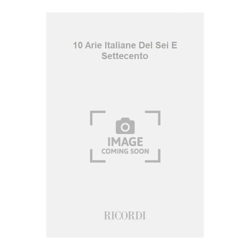 10 Arie Italiane Del Sei E Settecento Book
