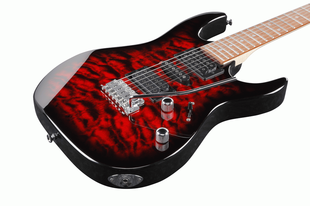 Ibanez RX70QA Electric Guitar Trans Red Burst — view 3