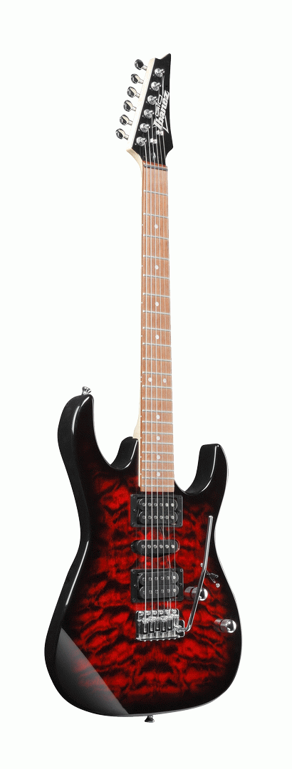 Ibanez RX70QA Electric Guitar Trans Red Burst — view 2