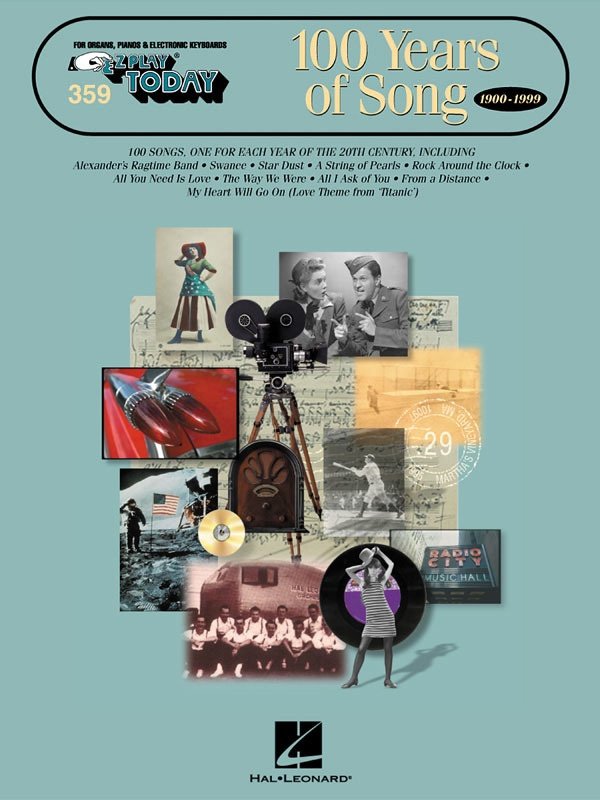 100 Years Of Song 1900-1999 Ez Play 359 (Hal Leonard)