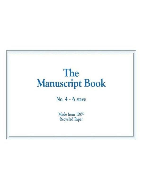 Manuscript Book 4 — Interleaved, 6-Stave, 24pp Recycled (All Music Publishing)
