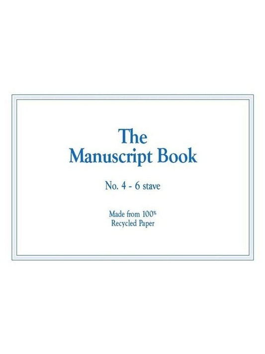 Manuscript Book 4 — Interleaved, 6-Stave, 24pp Recycled (All Music Publishing)