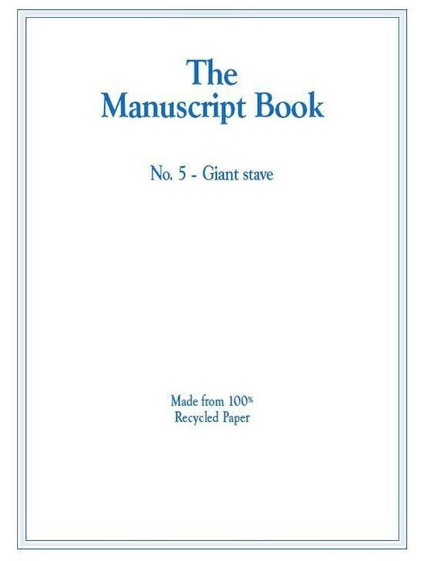 Manuscript Book 5 — 10-Stave Giant, 20pp Recycled (All Music Publishing)