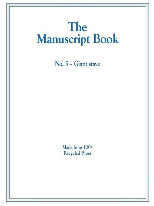 Manuscript Book 5 — 10-Stave Giant, 20pp Recycled (All Music Publishing)